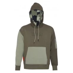 Sweat Kaporal Droite Avec Manches Longues Et Col à Capuche Kaki