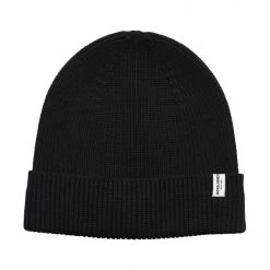 Bonnet Jack & Jones En Coton Biologique Noir Avec étiquette Bicolore