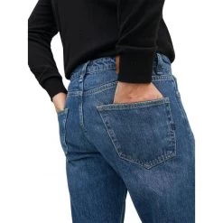 Jean Jack & Jones Chris Coton Mélangé Indigo -Passons à la mode masculine ! 105577 136490vt jean 5 poches jack et jones chris en coton bleu 05 600x600