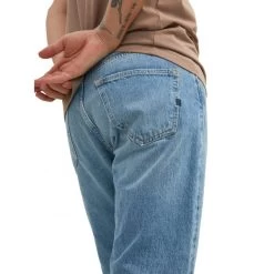 Jean 5 Poches Jack & Jones Chris En Coton Stone -Passons à la mode masculine ! 105578 136489vt jean 5 poches jack et jones chris en coton stone 05 600x600