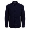 Chemise Slim Jack & Jones En Coton Bleu Marine Avec Manches Longues Et Col Italien -Passons à la mode masculine ! 105628 136439vt chemise jack et jones coton slim avec manches longues et col italien marine 01 600x600