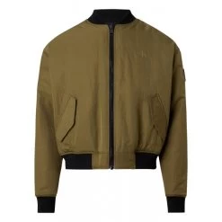 Bomber Calvin Klein Bombers Avec Manches Longues Et Col Teddy Kaki