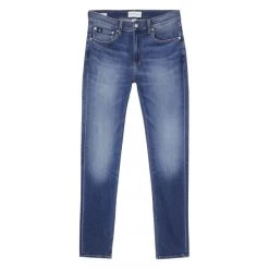 Calvin Klein Jeans Jean Coupe Slim Calvin Klein Slim Taper En Coton Mélangé Bleu Indigo