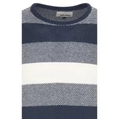 Pull Blend Et Col Rond Marine Rayé -Passons à la mode masculine ! 105791 136177vt pull blend et col rond marine raye 03 600x600