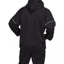 Sweat à Capuche ADIDAS En Coton Noir -Passons à la mode masculine ! 105907 136037vt sweat a capuche adidas en coton noir 04 600x600