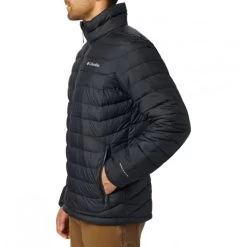 Doudoune Columbia Avec Manches Longues Et Col Montant Noire -Passons à la mode masculine ! 105945 135912vt doudoune matelassee a col montant columbia noire avec logo iconique 03 600x600