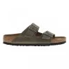 Sandales Birkenstock Arizona En Cuir Enduit Kaki à Semelle Semi-compensée -Passons à la mode masculine ! 106222 17063ch sandales birkenstock arizona en cuir enduit kaki a semelle semi compensee 01 600x600