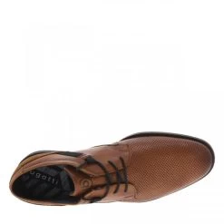 Derbies Bugatti à Talon Plat Avec Lacets Ronds En Cuir Cognac -Passons à la mode masculine ! 106228 17084ch derbies bugatti a talon plat avec lacets ronds en cuir cognac 05 600x600