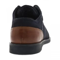 Derbies BUGATTI à Talon Plat En Cuir Nubuck Marine -Passons à la mode masculine ! 106229 17085ch derbies bugatti a talon plat en cuir nubuck marine 04 600x600