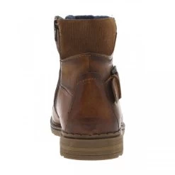 Bottines Bugatti En Cuir Patiné Marron à Semelle Plate à Talon Décroché Bas Et à Lacets Et Zip Latéral -Passons à la mode masculine ! 106234 17091ch bottines bugatti en cuir patine marron a semelle plate a talon decroche bas et a lacets et zip lateral 04 600x600