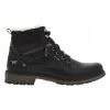 Boots Mustang Noires, Fourrées En Laine, à Talon Décroché Bas Et à Lacets Et Zip Latéral -Passons à la mode masculine ! 106299 17549ch 17549ch 01 600x600