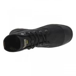 Bottines Palladium Pampa En Textile Enduis Noir à Semelle Vulcanisée Kaki -Passons à la mode masculine ! 106318 17602ch bottines palladium pampa en textile enduis noir a semelle vulcanisee kaki 05 600x600