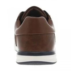 Baskets Basses Redskins Style Sneaker En Partie En Cuir Marron à Semelle Contrastée Et à Lacets Plats -Passons à la mode masculine ! 106326 17682ch baskets basses redskins style sneaker en partie en cuir marron a semelle contrastee et a lacets plats 04 600x600