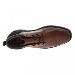 Boots De Ville à Talon Plat Rieker En Cuir Noisette -Passons à la mode masculine ! 106381 17814ch boots de ville rieker en cuir patine noisette a talon renforce decroche bas et a lacets ronds enduis 05 600x600