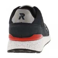 Sneakers Running Rieker® R-Evolution Aspect Nubuck Et Nylon Bleu Marine à Semelle Blanche épaisse Et Mouchetée, Talon Renforcé -Passons à la mode masculine ! 106388 17826ch sneakers running rieker r evolution aspect nubuck et nylon bleu marine a semelle blanche epaisse et mouchetee talon renforce 04 600x600