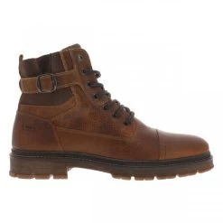 Bottines Fourrées Bullboxer En Cuir écaillé Cognac