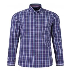 Chemise JT Ascott Multicolore à Carreaux Violet