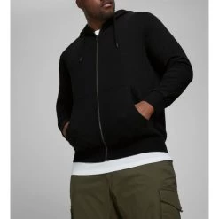 Sweat à Capuche JACK & JONES + BASIC En Coton Noir -Passons à la mode masculine ! 108274 109841vt sweat a capuche jack et jones basic en coton noir 03 600x600