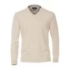 Pull CASA MODA En Coton Avec Manches Longues Et Col V Beige -Passons à la mode masculine ! 108389 111113vt pull casa moda en coton avec manches longues et col v beige 01 600x600