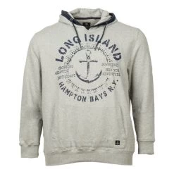 Sweat à Capuche Kitaro En Coton Mélangé Gris Clair