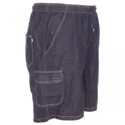Bermuda élastiqué Abraxas En Jean Bleu Marine -Passons à la mode masculine ! 108647 114689vt bermuda elastique abraxas en jean bleu marine 03 600x600