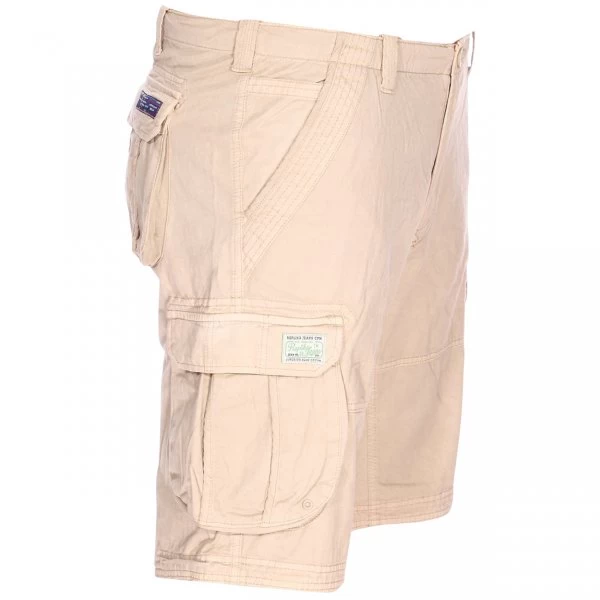 Bermuda Cargo Replika En Toile De Coton Jeans Beige 5 Bermuda Cargo Replika En Toile De Coton Jeans Beige – Image 3