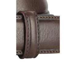 Ceinture Lindenmann En Cuir De Bœuf Marron -Passons à la mode masculine ! 109111 116118vt ceinture lindenmann en cuir de buf marron 03 600x600