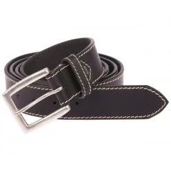 Ceinture Lindenmann En Cuir Noir