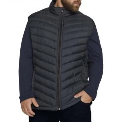 Doudoune Sans Manches Tom Tailor + Avec Un Col Montant Bleu Marine -Passons à la mode masculine ! 109261 121855vt doudoune sans manches tom tailor avec un col montant bleu marine 05 600x600