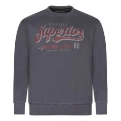 Sweat Redfield Avec Manches Longues Et Col Rond Gris