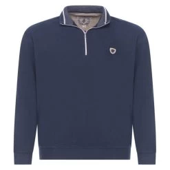 Pull Col Camionneur Monte Carlo Avec Manches Longues Bleu Marine