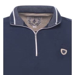 Pull Col Camionneur Monte Carlo Avec Manches Longues Bleu Marine -Passons à la mode masculine ! 109326 123105vt pull col camionneur monte carlo avec manches longues bleu marine 03 600x600