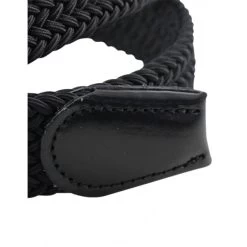 Ceinture Lindenmann En Cuir Noir Tressé -Passons à la mode masculine ! 109415 125321vt ceinture lindenmann en cuir noir tresse 03 600x600