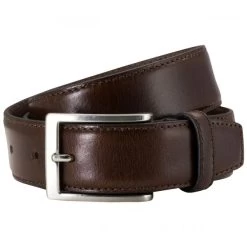 Ceinture Lindenmann En Cuir Lisse Marron