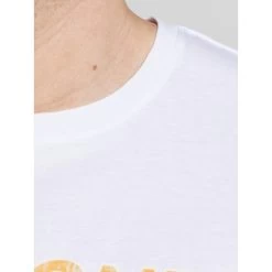 T-shirt Avec Manches Courtes Et Col Rond Jack & Jones + Coton Blanc -Passons à la mode masculine ! 109460 127000vt t shirt avec manches courtes et col rond jack et jones coton blanc 03 600x600
