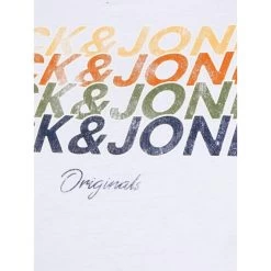 T-shirt Avec Manches Courtes Et Col Rond Jack & Jones + Coton Blanc -Passons à la mode masculine ! 109460 127000vt t shirt avec manches courtes et col rond jack et jones coton blanc 04 600x600