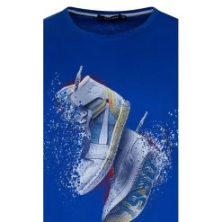 T-shirt Avec Manches Courtes Et Col Rond Maxfort Coton Bleu -Passons à la mode masculine ! 109588 130892vt t shirt avec manches courtes et col rond maxfort coton bleu 03 600x600