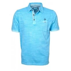 Polo Avec Manches Courtes Et Col Boutonné Monte Carlo Coton Marine