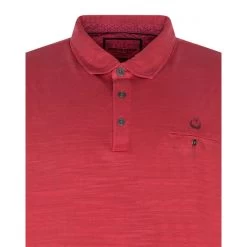 Polo Avec Manches Courtes Et Col Boutonné Monte Carlo Coton Rouge Chiné -Passons à la mode masculine ! 109671 132488vt polo avec manches courtes et col boutonne monte carlo coton rouge chine 03 600x600