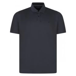 Polo Casa Moda En Coton Mélangé Gris à Manches Courtes