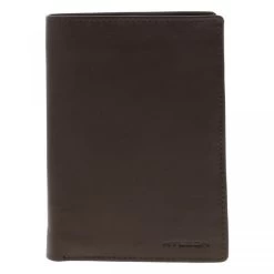 Portefeuille Wylson En Cuir De Vache Uni Marron
