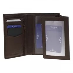Portefeuille Wylson En Cuir De Vache Uni Marron -Passons à la mode masculine ! 109893 140952vt portefeuille wylson cuir de vache uni marron 03 600x600