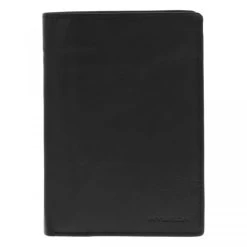 Portefeuille Wylson En Cuir De Vache Noir