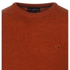 Pull Avec Manches Longues Et Col Rond Green Island Orange -Passons à la mode masculine ! 109918 142061vt pull avec manches longues et col rond green island orange 03 600x600