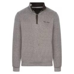 Pull Col Camionneur Ethnic Blue Avec Manches Longues Beige -Passons à la mode masculine ! 109992 141922vt pull col camionneur ethnic blue avec manches longues beige 01 600x600