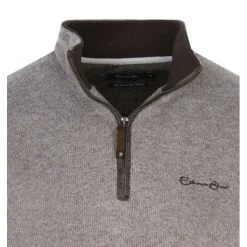 Pull Col Camionneur Ethnic Blue Avec Manches Longues Beige -Passons à la mode masculine ! 109992 141922vt pull col camionneur ethnic blue avec manches longues beige 03 600x600