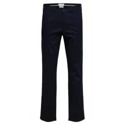 Pantalon Selected Avec Une Coupe Slim En Coton Biologique Marine