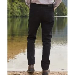 Jean Coupe Droite Mise Au Green En Coton Indigo -Passons à la mode masculine ! 110420 122382vt jean coupe droite mise au green en coton indigo 03 600x600