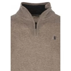 Pull Bande Originale En Laine Avec Manches Longues Et Col Camionneur Beige Chiné -Passons à la mode masculine ! 110688 142117vt pull bande originale en laine avec manches longues et col camionneur beige chine 03 600x600