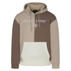 Sweat Avec Manches Longues Et Col à Capuche Project X Beige